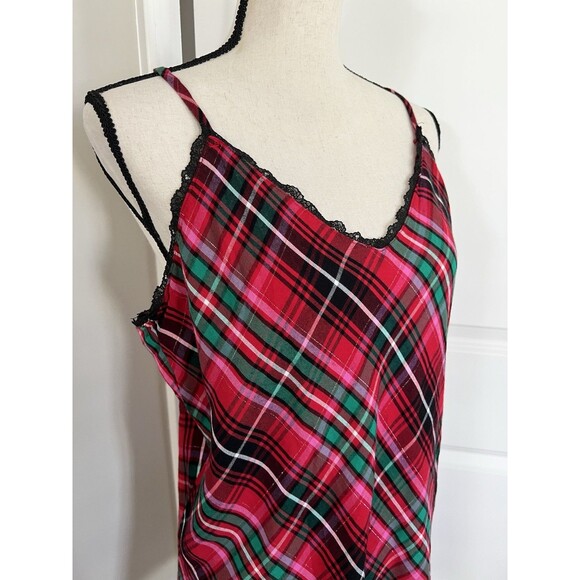 Victoria’s Secret Red Plaid Sleep Dress Holiday Size XL EUC - Picture 2 of 8